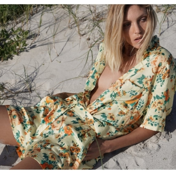 Zara floral print shirt + short Co-ord set - Picture 15 of 16